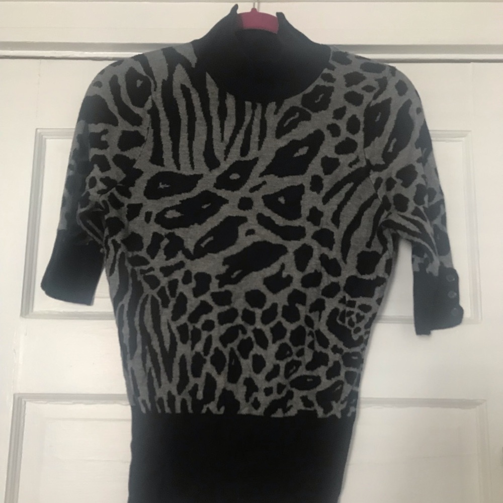 Express animal print sweater